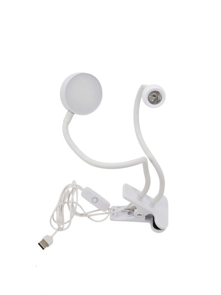 LAMPARA LED PORTATIL DOUBLE CON PINZA NEGRO