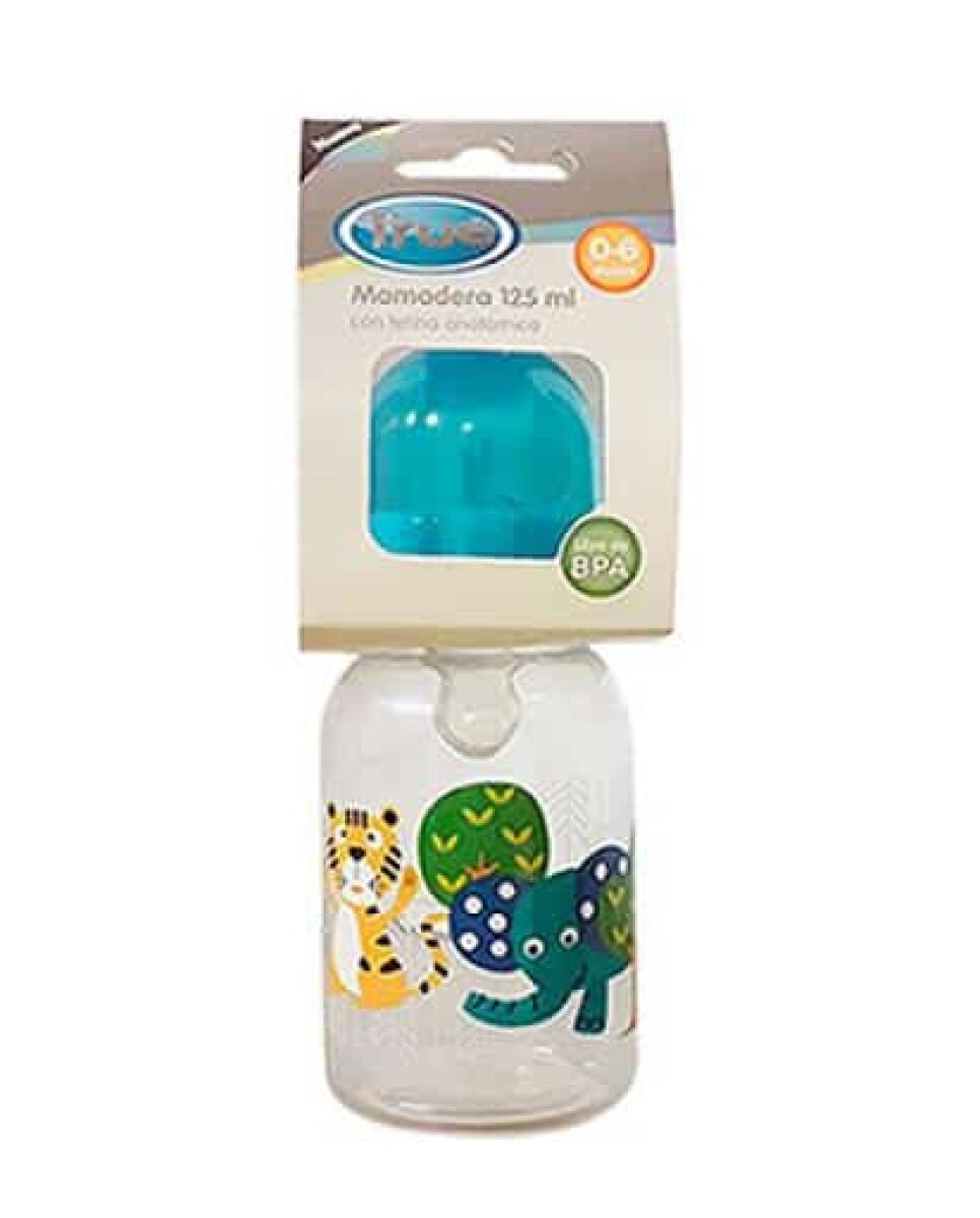 Mamadera True Decorada Silicona Anatómica 0-6 Meses 250ml 