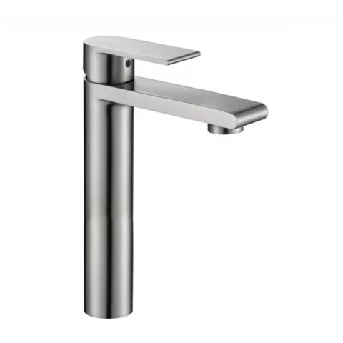 Grifería de lavatorio Monocomando alto de mesada Loft Gris Satinado Grifería De Lavatorio Monocomando Alto De Mesada Loft Gris Satinado
