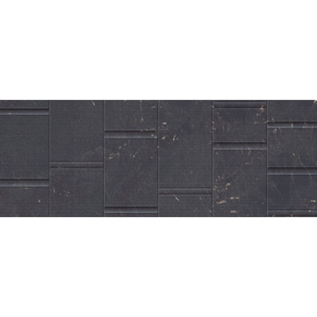 PORCELANATO REVESTIMIENTO MATE NEGRO DECORADO 45X120 GAMAS DE NEGRO