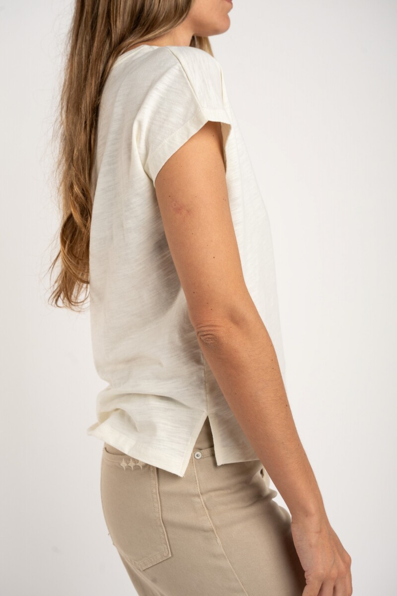 Remera Algodón Falame Nácar