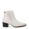 Botas de Mujer Bottero Caña Baja de Cuero Marfil