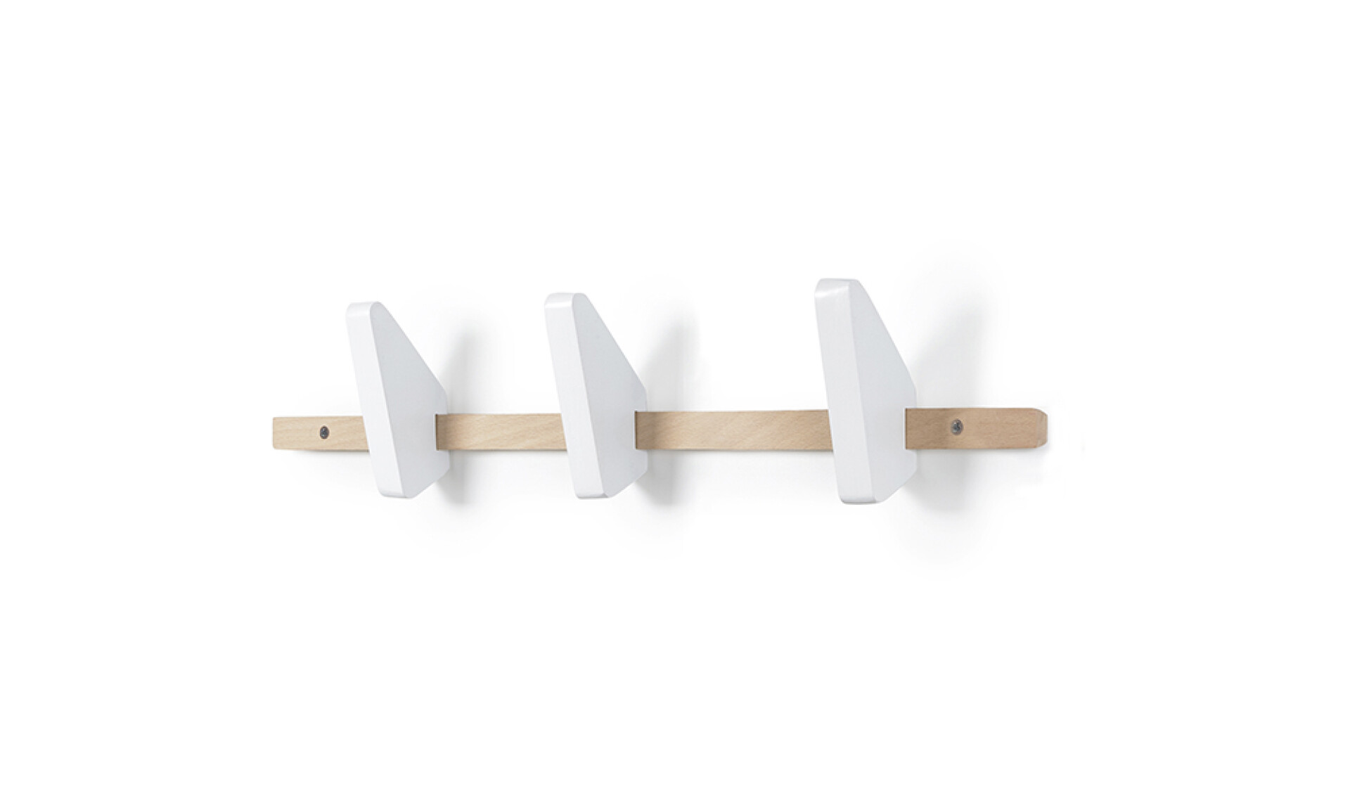 Perchero Triple De Madera Deslizable 