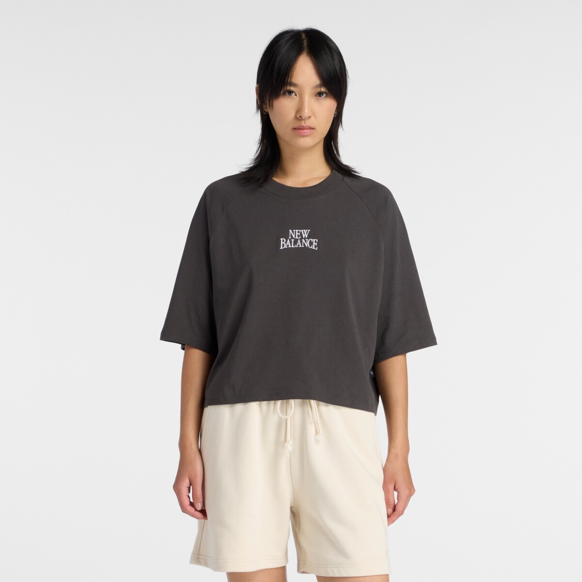 Remera New Balance Dama - - WT61J0VVABR - BLACK 