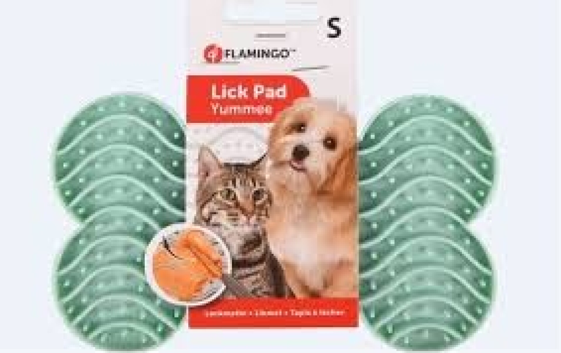 TAPETE PARA LAMER YUMMEE SILICONA HUESO VERDE MENTA S 15CM DISPLAY 