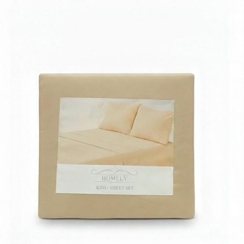 JGO SABANA BEIGE KING 180X200+30CM 4PZAS Unica