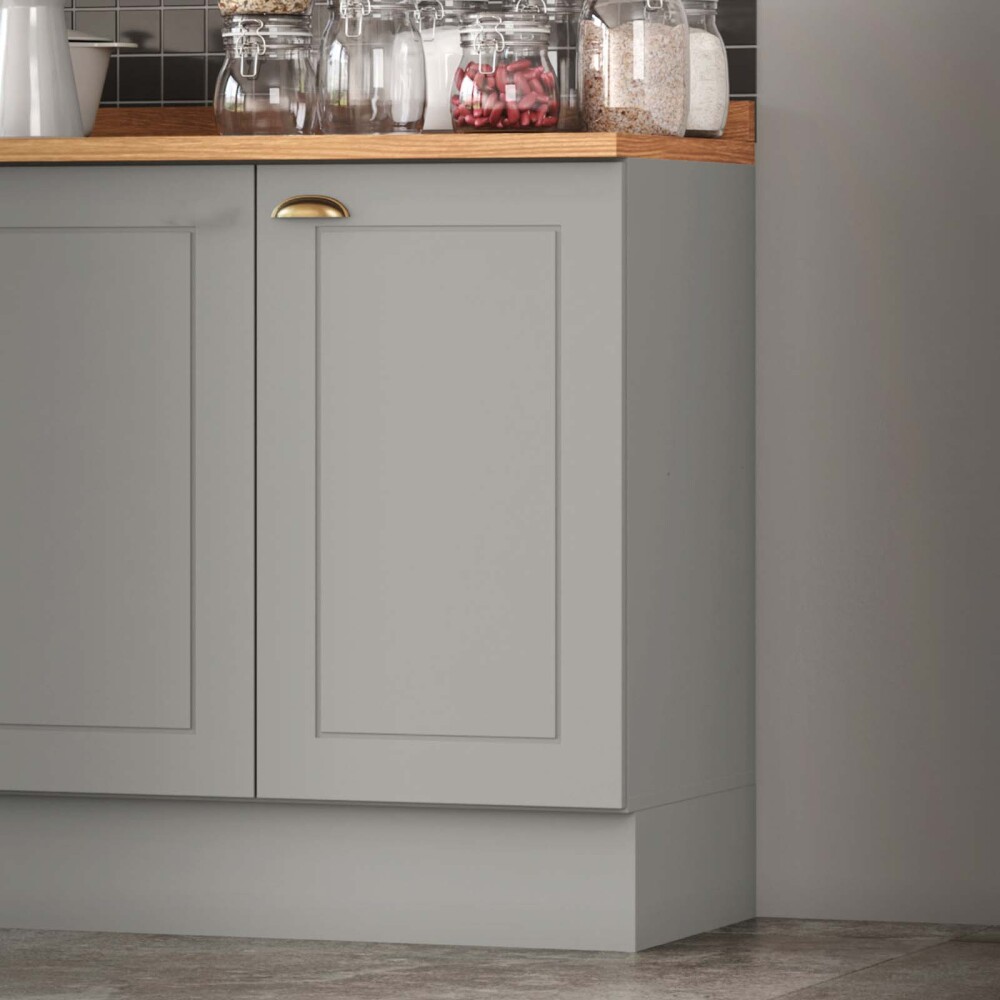 BAJO MESADA 40 CM MDF GRIS AMERICANA