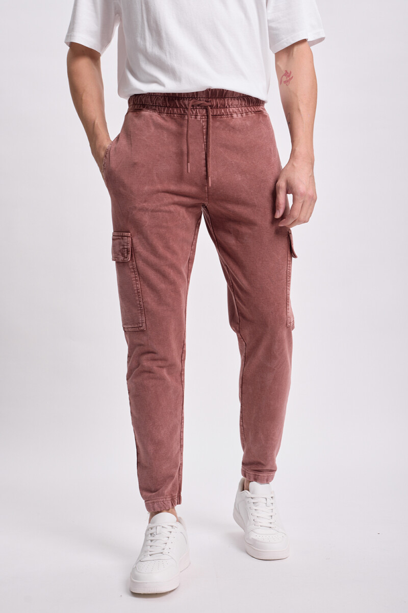 Pantalón deportivo cargo jogger Marrón