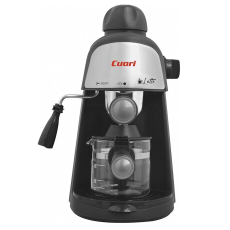 Cafetera Expresso Cuori Latte 800W Negro/Plata