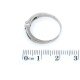 Anillo oro 18k blanco brillante y esmeraldas Anillo oro 18k blanco brillante y esmeraldas