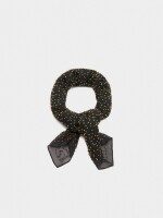 Pañuelo Multifuncional Con Abalorios negro