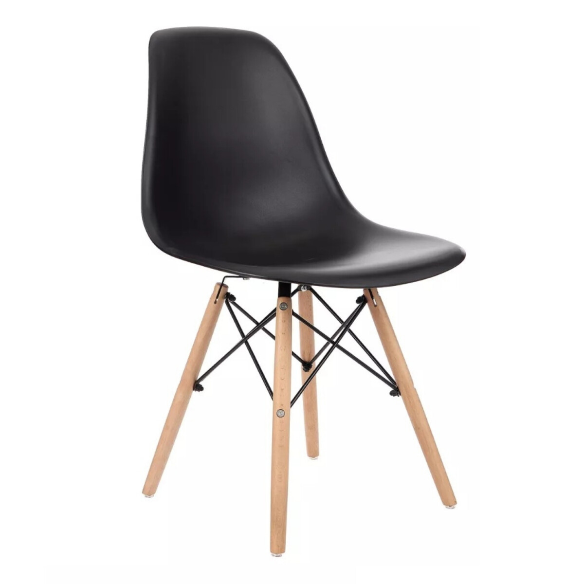 Sillas Eames Lumax Colorido Innovador Moderno - Negro 