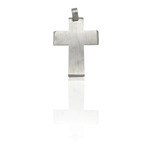 Dije Cruz-Plata 925 esterlina-Sin Piedra-CP3157 sinpiedra