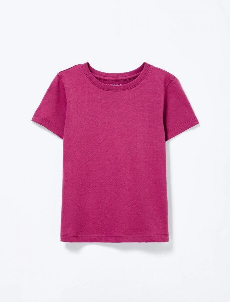 BLUSA MANGA CORTA INFANTIL ROSADO