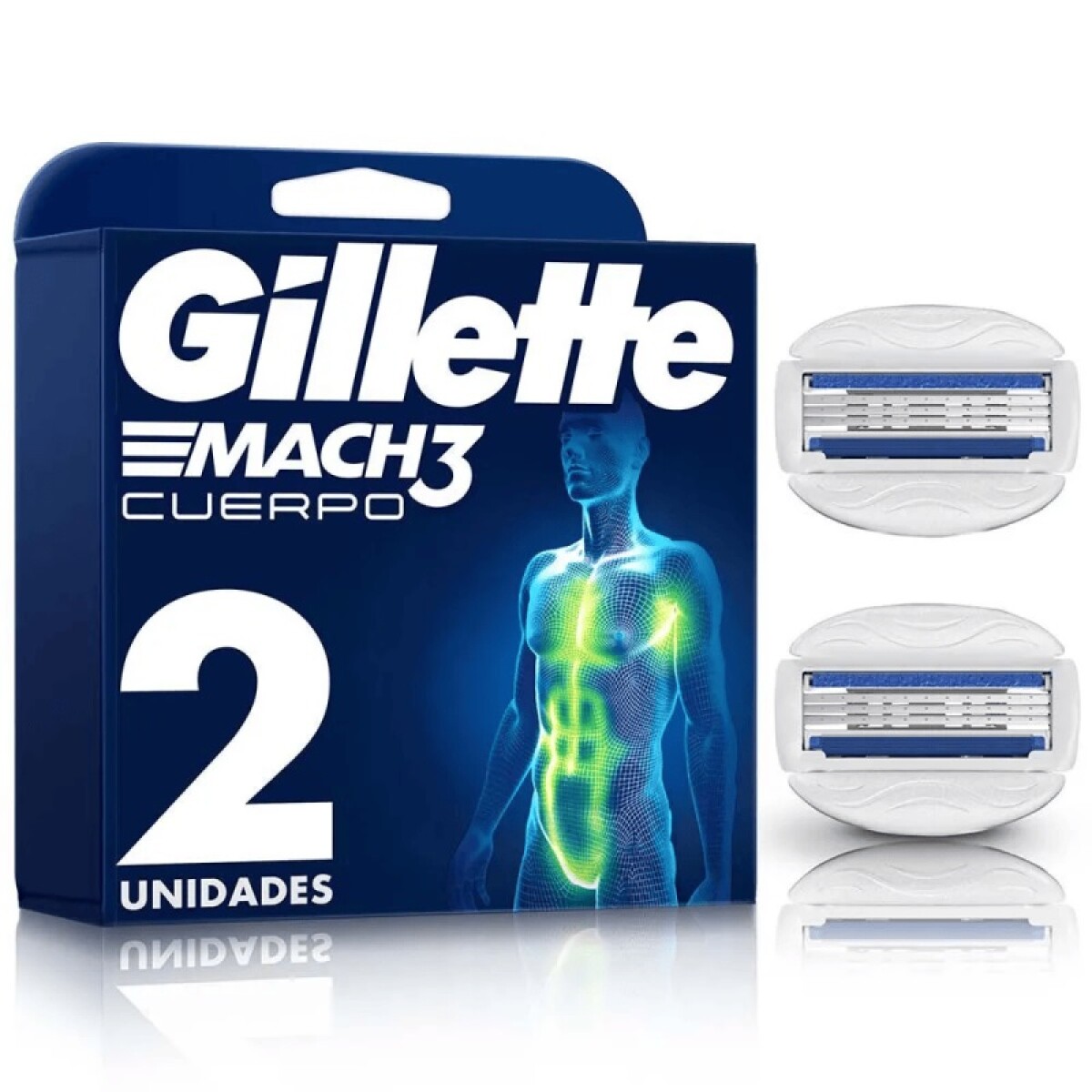 Gillette Mach 3 Cuerpo Repuesto 2 Uds. 