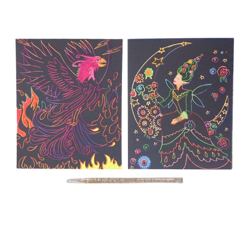 Láminas para raspar con efectos de color DIY Láminas Para Raspar Con Efectos De Color Diy