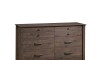 Aparador 6 cajones - Sauder - Linea Carson Forge Marron Oscuro