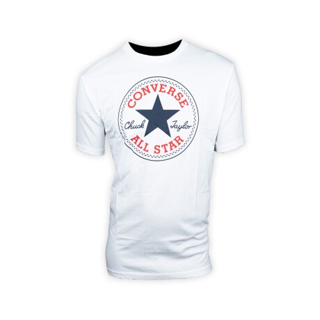 Remera Converse de Hombre - CORE CHUCK PATCH - 10002848A02 WHITE
