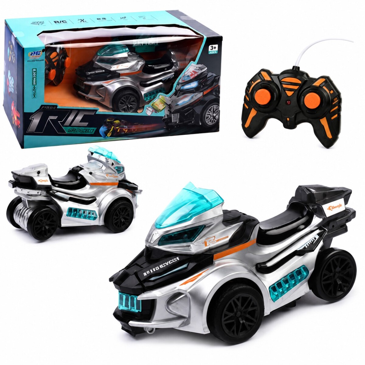 Vehiculo Moto a Control Remoto con Luz y Música 