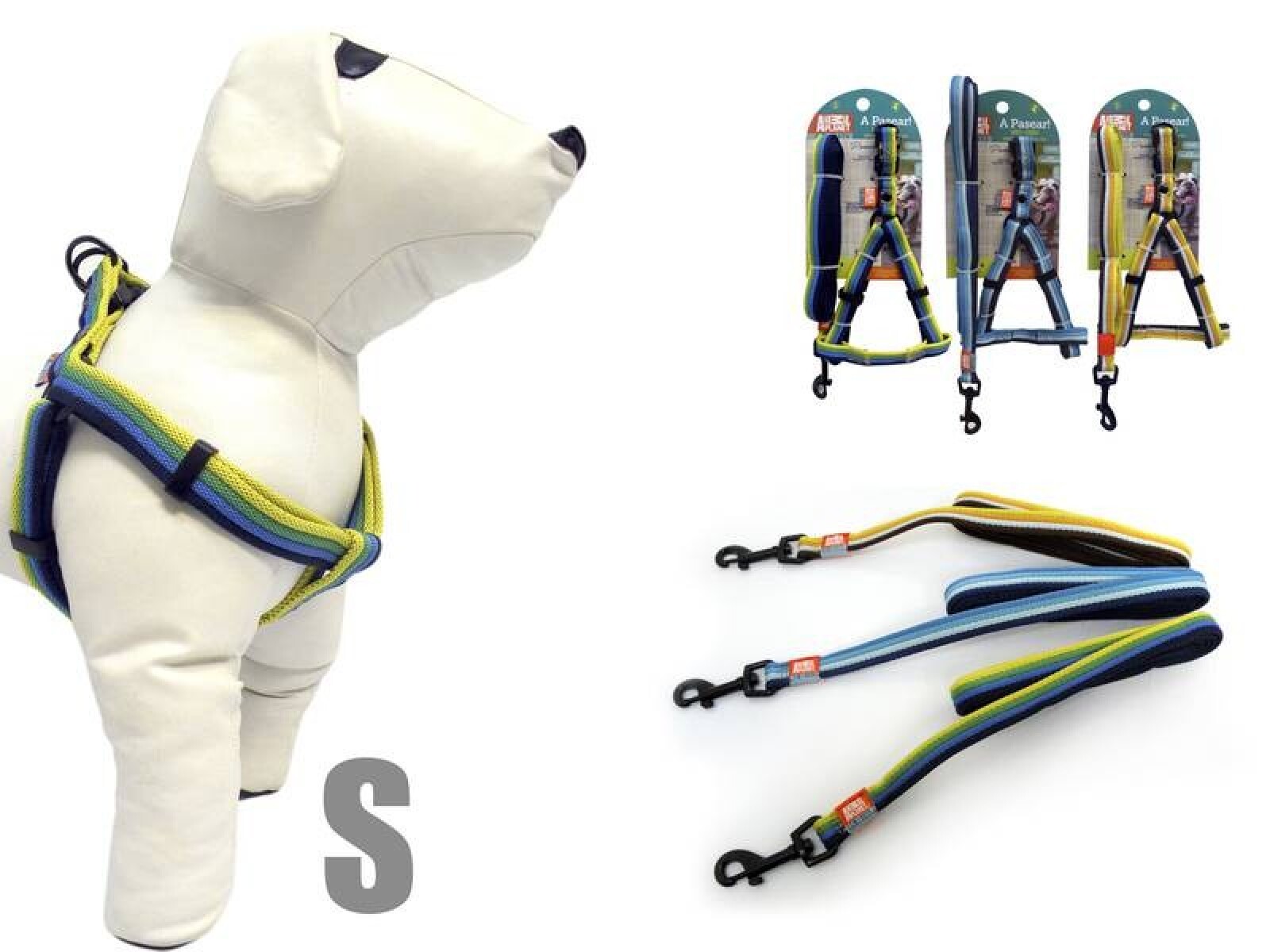 COLLAR + CORREA PARA MASCOTAS TAMAÑO S 