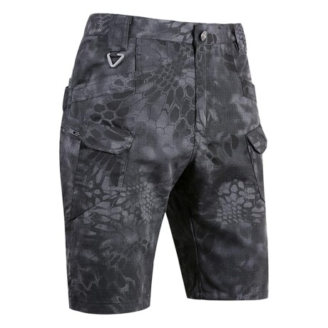 Bermuda múltiples bolsillos Rip-stop IX7 - Black Python — Aventureros