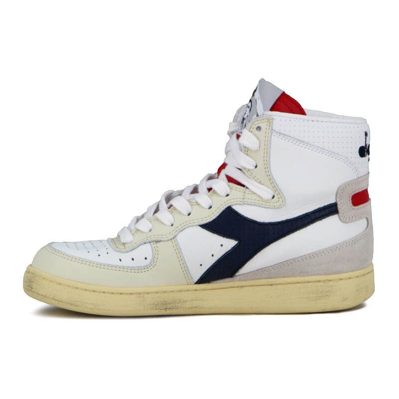 Diadora Mi Basket Punched Italia Blanco-rojo