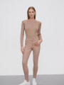 Pantalon Bardot Beige Oscuro