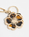 Llavero Metal Llavero Y Bag Charm Flor - Combinacion Bicolor