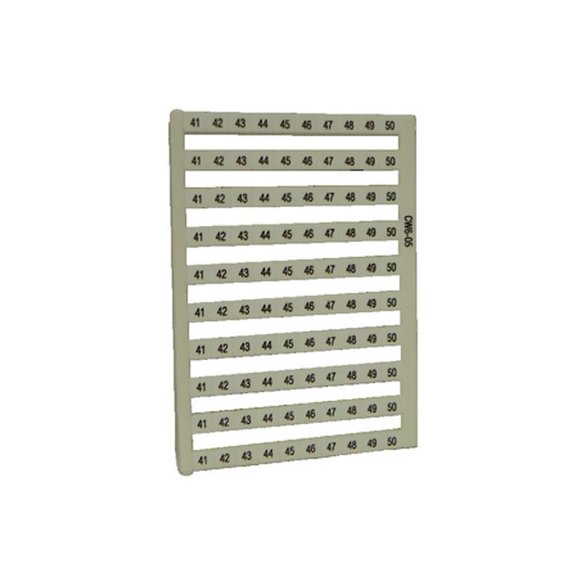 Plancha números 41-50 p/bornes IBC-05 - ZO4805 