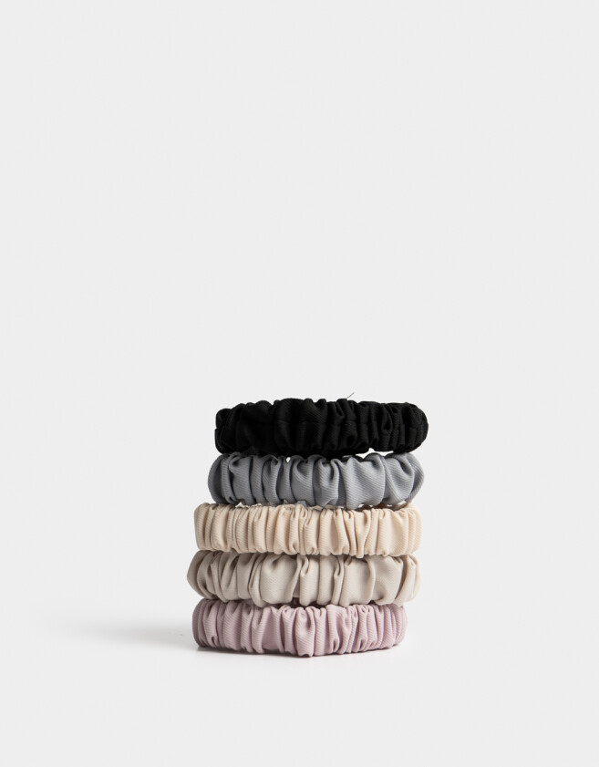 Skunzies Set por 5 Set De Scrunchies - Combinacion Multicolor