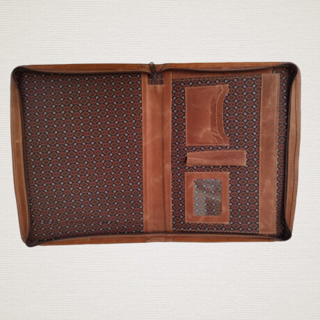 Carpeta con asas cuero/pecarí Whisky