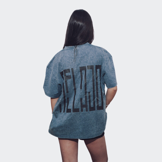 Remera Relajo Distortion Azul