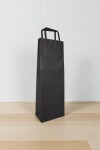 Bolsa lisa acuario 14x08x40 cm, para botella NEGRO