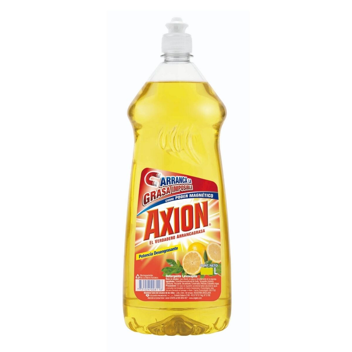 Detergente Líquido Axion Limón - 640 ML 