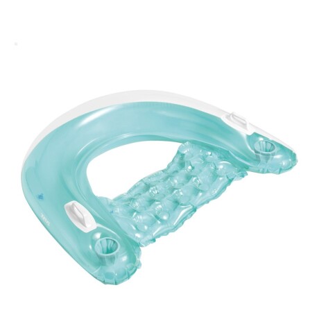 INTEX COLCHONETA INFLABLE ASIENTO FLOTANTE POSAVASO + RESPALDO + ASAS 147X99 CMS Intex Colchoneta Inflable Asiento Flotante Posavaso + Respaldo + Asas 147x99 Cms