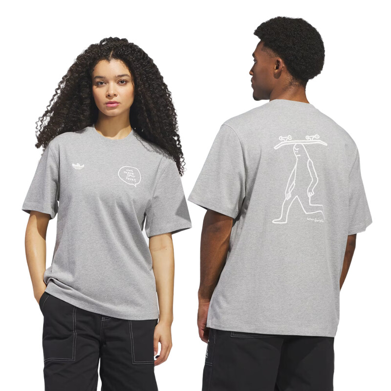 Remera Adidas Mark Gonzales - Gris Remera Adidas Mark Gonzales - Gris