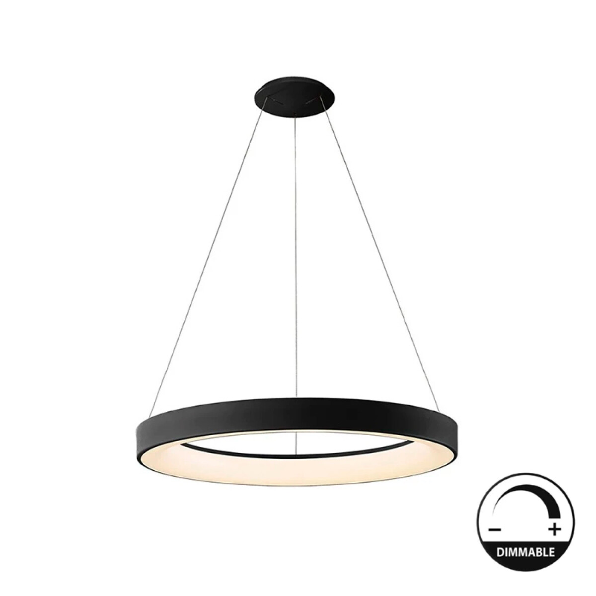 Colgante LED Preston 24W 60 cm Dimerizable Negro 
