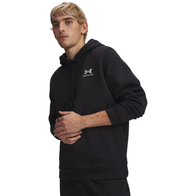 UA Icon Fleece Hoodie-BLU BLK-001