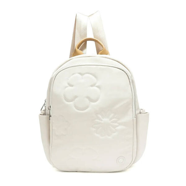 MOCHILA FLOWER - KORIUM BEIGE