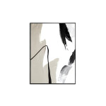 CUADRO CANVAS 30x40 MARCO ABSTRACTO BEIGE NEGRO 2 CUADRO CANVAS 30x40 MARCO ABSTRACTO BEIGE NEGRO 2