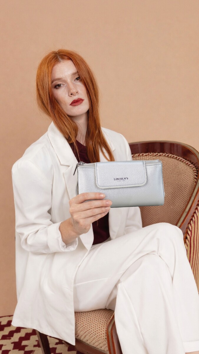 BILLETERA MARAH - PLATA 