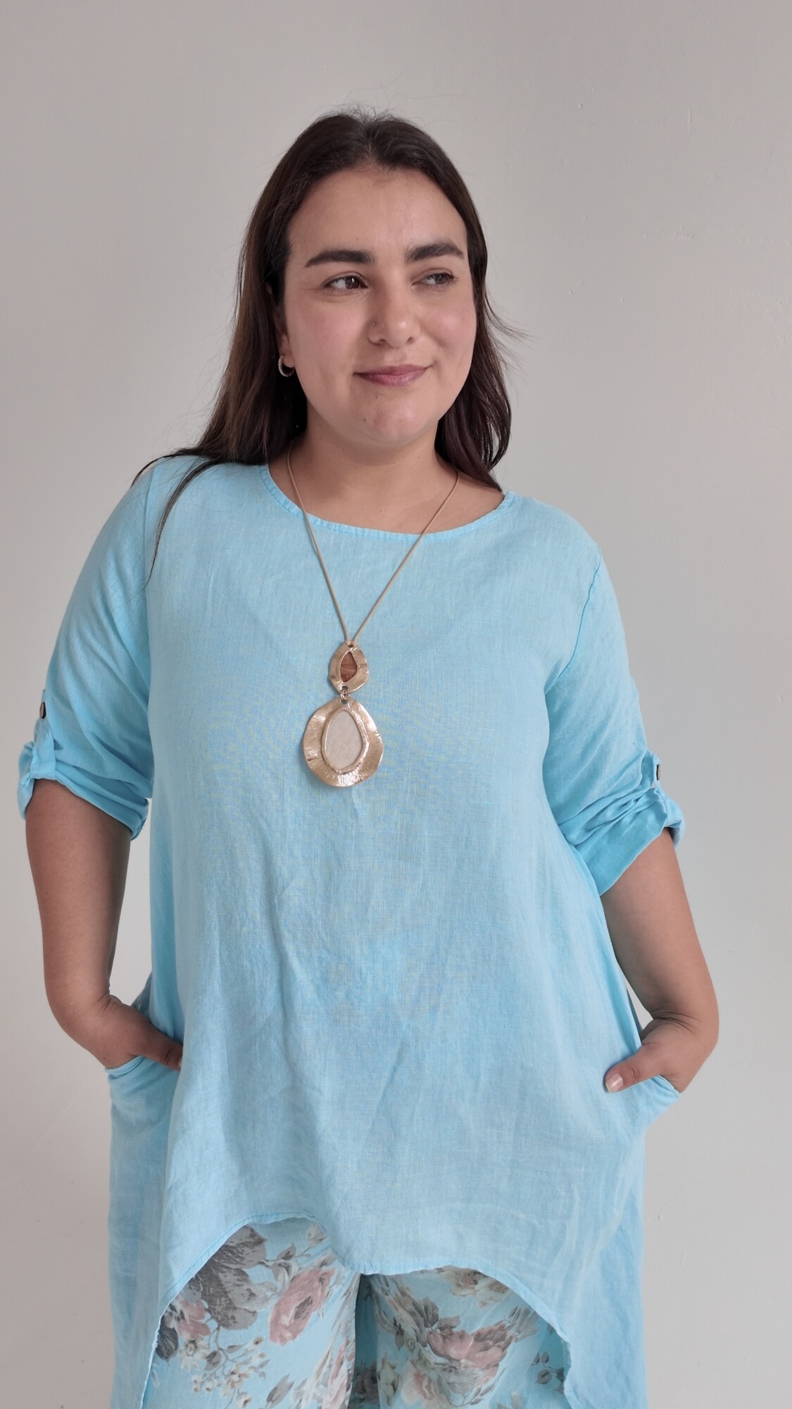 Blusa Bilbao Celeste