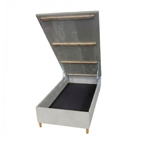 Sommier Plaza Y Media HAMPTONS Rhodium Gris