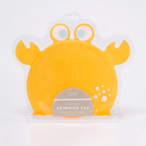 GORRA Gorra De Natación (3-9 Años) Modelo Sonny The Sea Creature Neon Orange