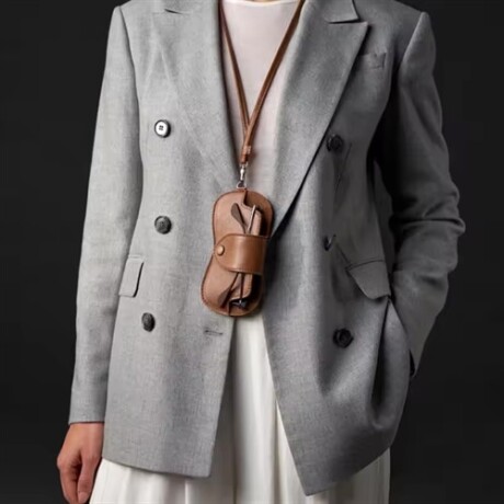 Estuche colgante para lentes Marron