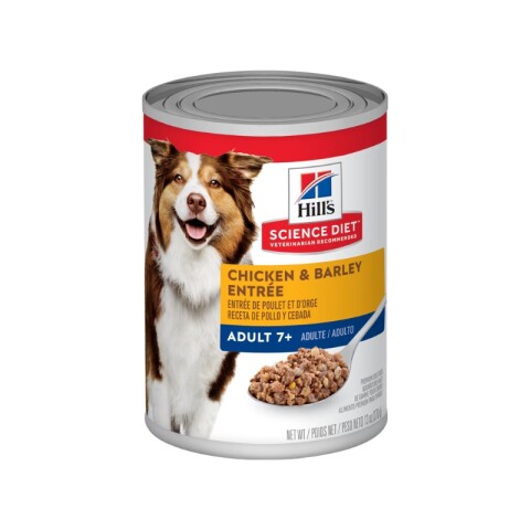 HILL´S CANINE ADULT 7+ CHICKEN & BARLEY 370GR Hill´s Canine Adult 7+ Chicken & Barley 370gr