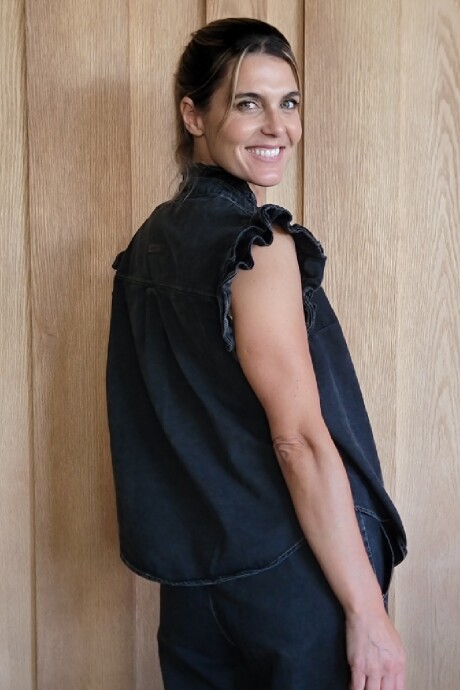 Chaleco Coco Denim Negro