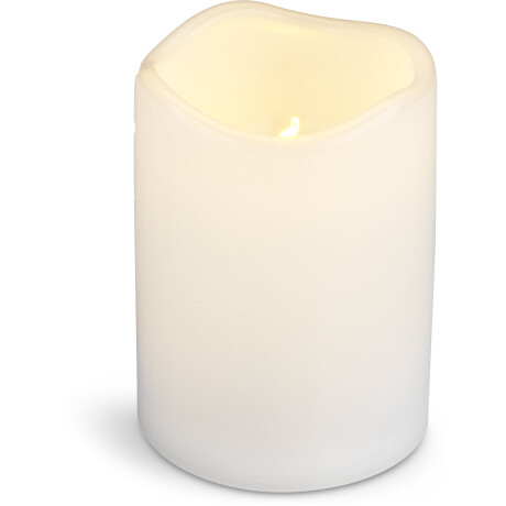 Vela pilar LED SOREN Ø8xA13cm blanco Blanco