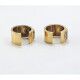 Caravanas Oro 18 Y Brillantes, Tipo Aro En 2 Colores Con Brillantes Caravanas Oro 18 Y Brillantes, Tipo Aro En 2 Colores Con Brillantes