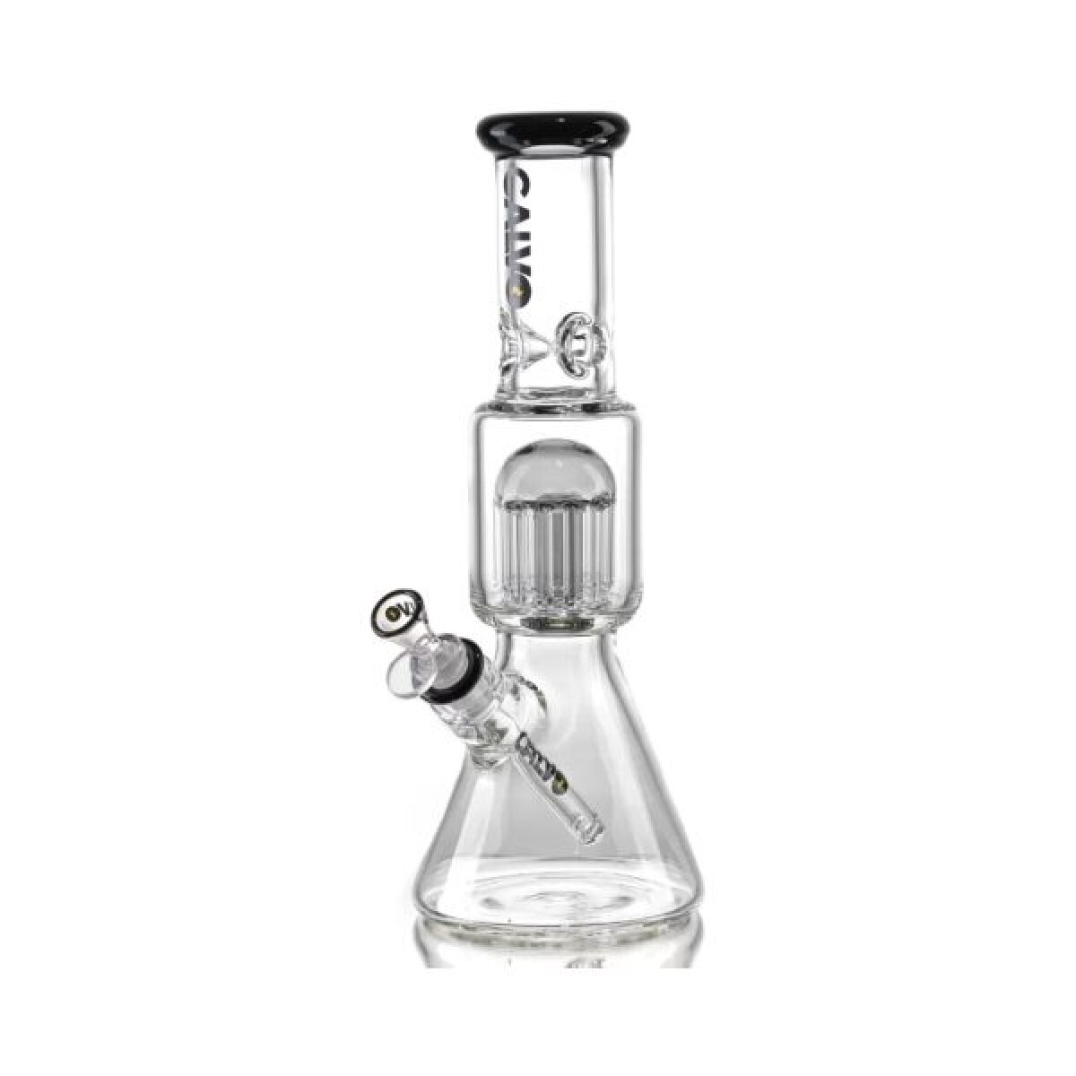 BONG CALVO GLASS BEAKER TREE PERC CON SHOWER 35CM - NEGRO 